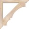 Ekena Millwork Balboa Traditional Smooth Bracket w/ Offset Brace, Douglas Fir, 5 1/2"W x 38"D x 38"H BKT0604X38X38BOA01SDF - alternate 2